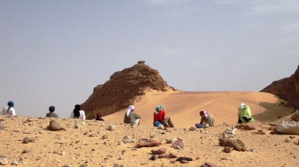 Meditation in der Wüste Sinai