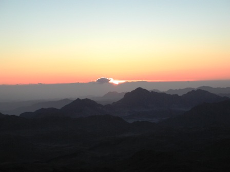 Sonnenaufgang am Mosesberg / Berg Sinai